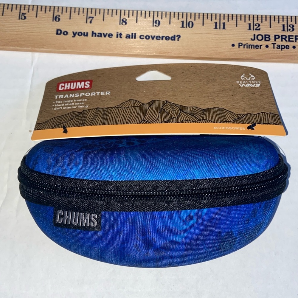 Chums blue sunglasses case. New with tags.